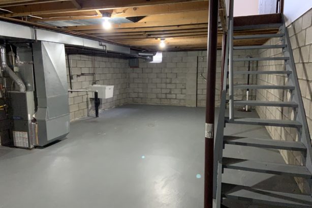 Basement Storage with Laundry Hook-ups